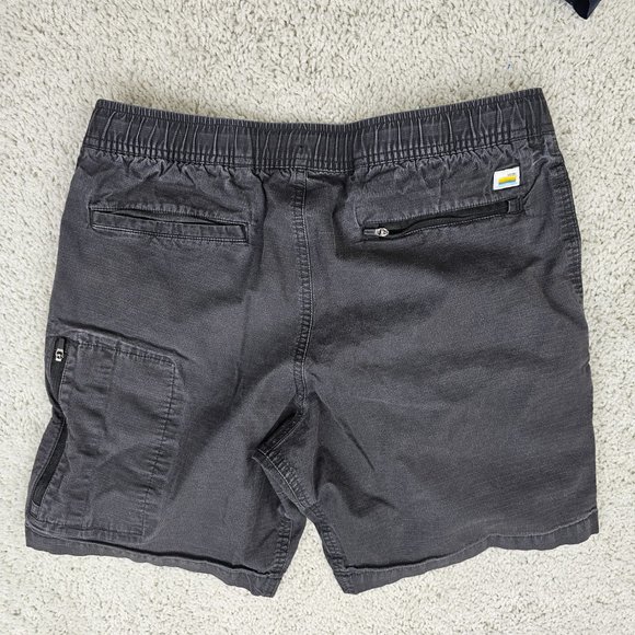 Vuori Shorts Mens Size Drawstring Outdoor Active RIPSTOP Grey USA - Picture 7 of 8